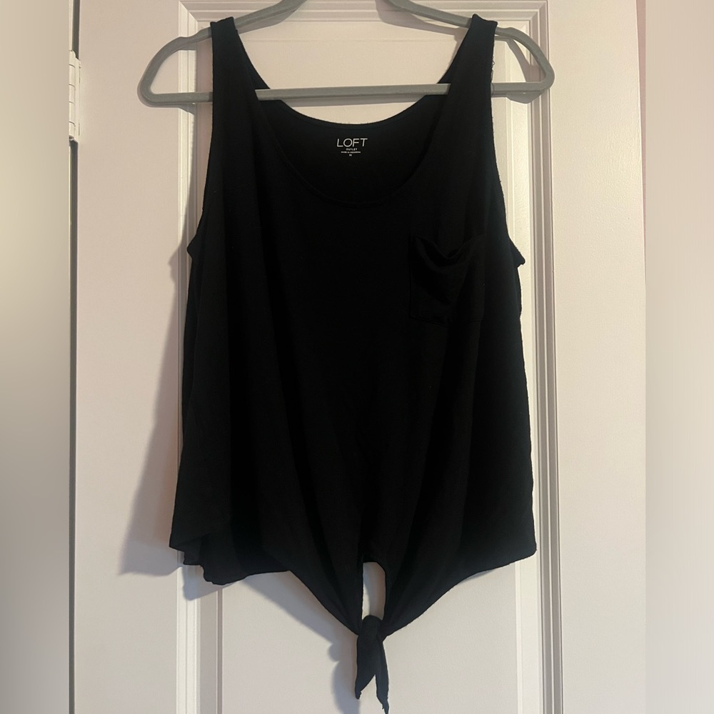 Black loft tank top